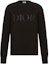 Order DIOR Sweater Wol Hitam Logo Bordir Crewneck Lengan Panjang. 143M657AT296-C985