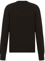 DIOR Sweater Wol Hitam Logo Bordir Crewneck Lengan Panjang. 143M657AT296-C985 Lookbook DIOR Sweater Wol Hitam Logo Bordir Crewneck Lengan Panjang. 143M657AT296-C985