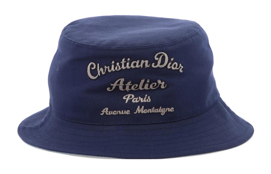 Order DIOR 男士藍色棉質標誌漁夫帽 033C906S4511C598