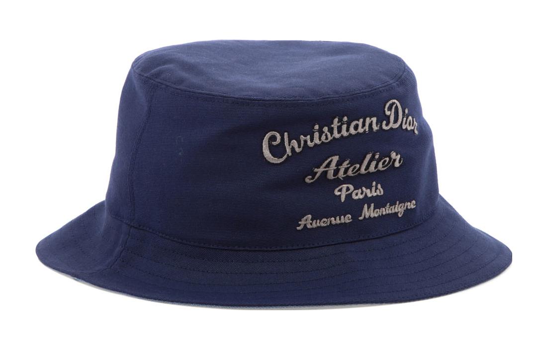 Lookbook DIOR 男士藍色棉質標誌漁夫帽 033C906S4511C598