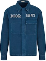Dior Blue Denim Jacket with Logo Embroidery 2023 New Release 013D488C239X-C581 Dior Blue Denim Jacket with Logo Embroidery 2023 New Release 013D488C239X-C581