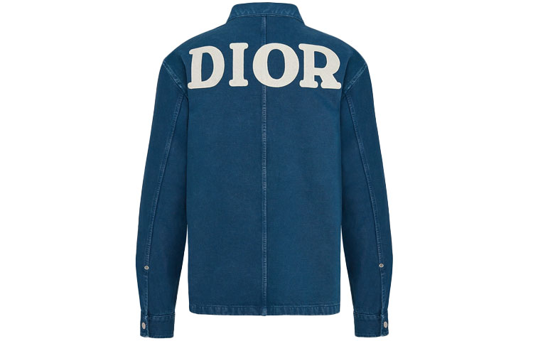 Lookbook Chaqueta Dior Azul Denim con Bordado de Logo Lanzamiento 2023. 013D488C239X-C581