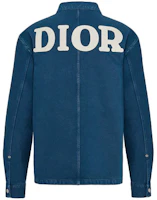Lookbook Dior 藍色丹寧外套帶2023新款品牌刺繡設計 013D488C239X-C581