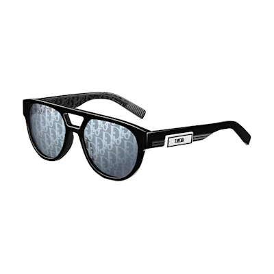 DIOR Blue Fashion Pilot Acetate Sunglasses for Men. DB23R1IRT10B8