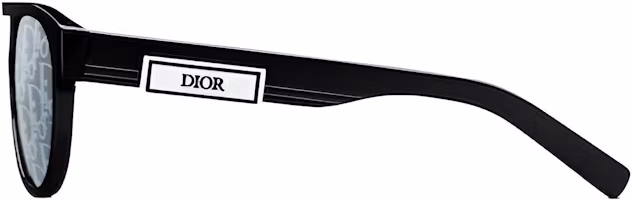 Shop DIOR 藍色時尚飛行員款男士醋酸太陽眼鏡 DB23R1IRT10B8