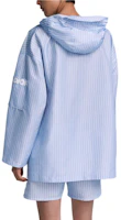 Details for Dior 藍色連帽條紋字母印花寬鬆長袖上衣 483C623A5808-C580