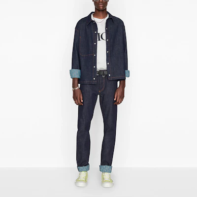 DIOR Blue Long-Sleeve Button-Up Shirt 033D490A272X-C585 Purchase DIOR Blue Long-Sleeve Button-Up Shirt 033D490A272X-C585