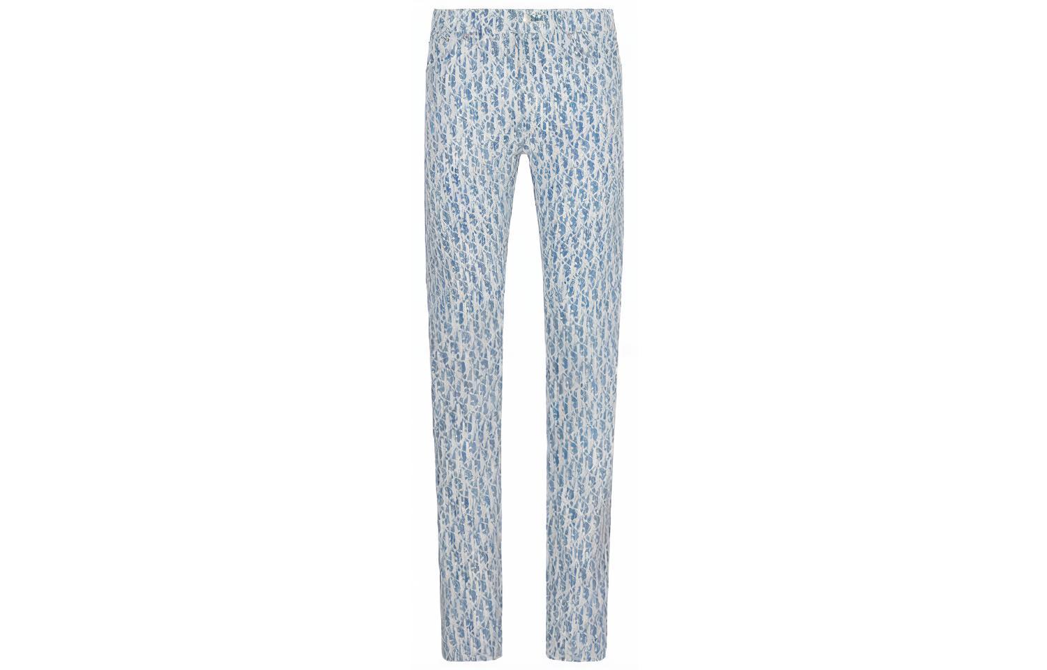 Dior Blue Monogram Slim Fit Jeans 013D001BY989-C580