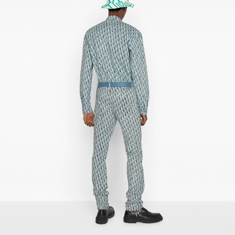 Purchase Dior Biru Monogram Seluar Slim Fit 013D001BY989-C580