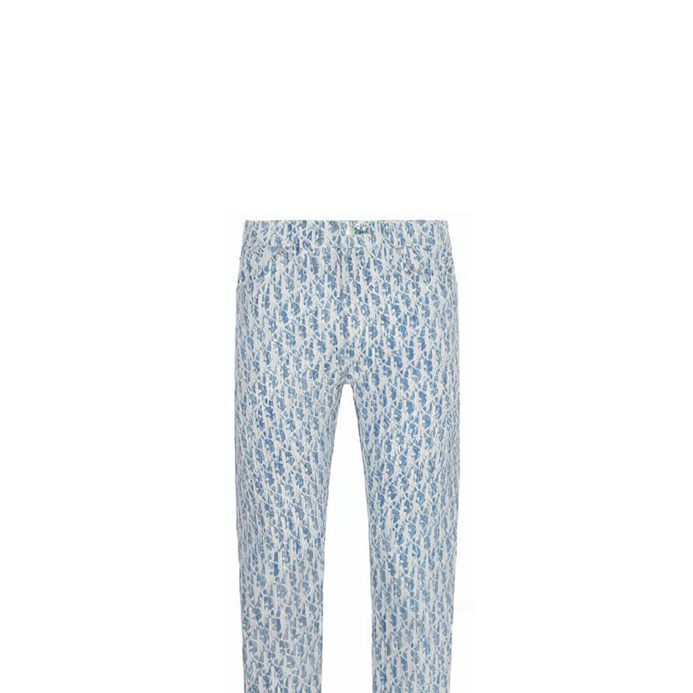 Details for Dior Biru Monogram Seluar Slim Fit 013D001BY989-C580