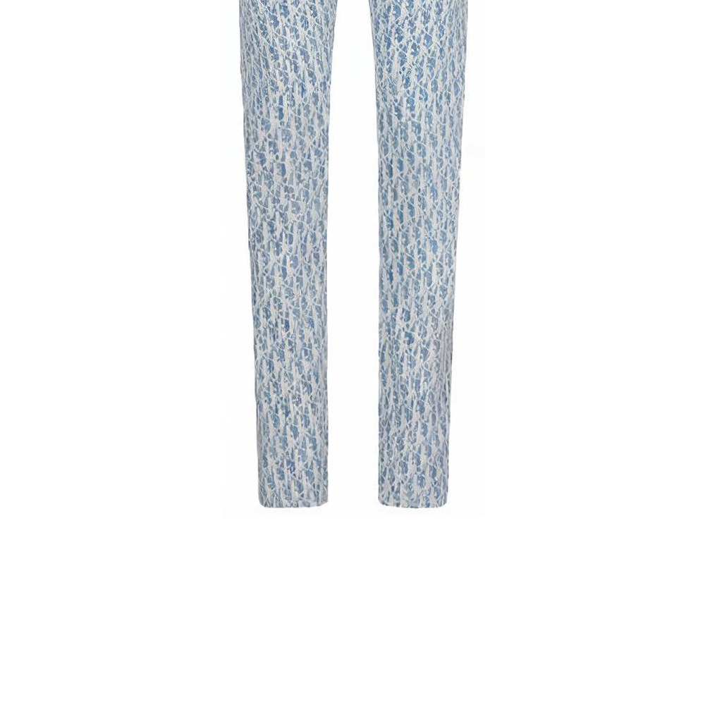 Sizing Dior Biru Monogram Seluar Slim Fit 013D001BY989-C580