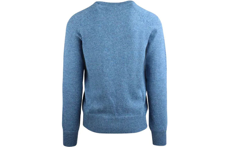 Lookbook DIOR Sweater Biru Leher Bulat dengan Desain Logo Bordir. 113M625AT194-515