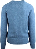 DIOR Sweater Biru Leher Bulat dengan Desain Logo Bordir. 113M625AT194-515 Lookbook DIOR Sweater Biru Leher Bulat dengan Desain Logo Bordir. 113M625AT194-515