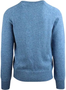 DIOR Biru Baju Panjang Leher Bulat dengan Rekaan Logo Sulaman. 113M625AT194-515 Lookbook DIOR Biru Baju Panjang Leher Bulat dengan Rekaan Logo Sulaman. 113M625AT194-515