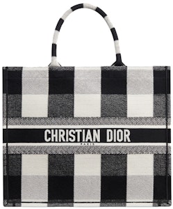 Dior Book Tote 格紋米白/黑色 Buy Dior Book Tote 格紋米白/黑色