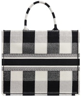 Dior Book Tote 格紋米白/黑色 Order Dior Book Tote 格紋米白/黑色