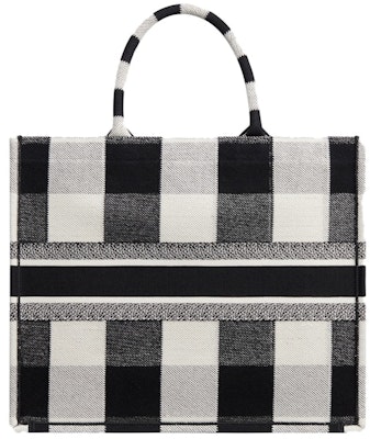 Dior Book Tote Check Off-White/Black Order Dior Book Tote Check Off-White/Black
