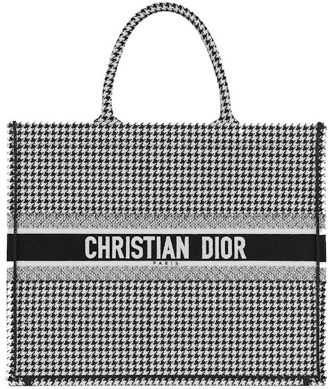 dior-book-tote-houndstooth-black-white