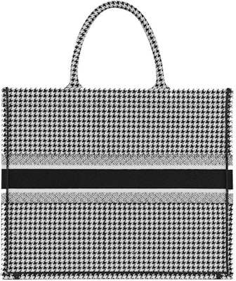 Dior Book Tote Houndstooth Black/White Order Dior Book Tote Houndstooth Black/White