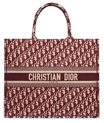 Dior Book Tote Oblique Burgundy Buy Dior Book Tote Oblique Burgundy