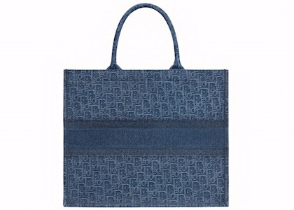 Dior 牛仔藍 Oblique 圖案手提袋 Order Dior 牛仔藍 Oblique 圖案手提袋