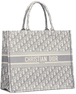 Dior Book Tote Bordiran Oblique Abu-Abu Order Dior Book Tote Bordiran Oblique Abu-Abu