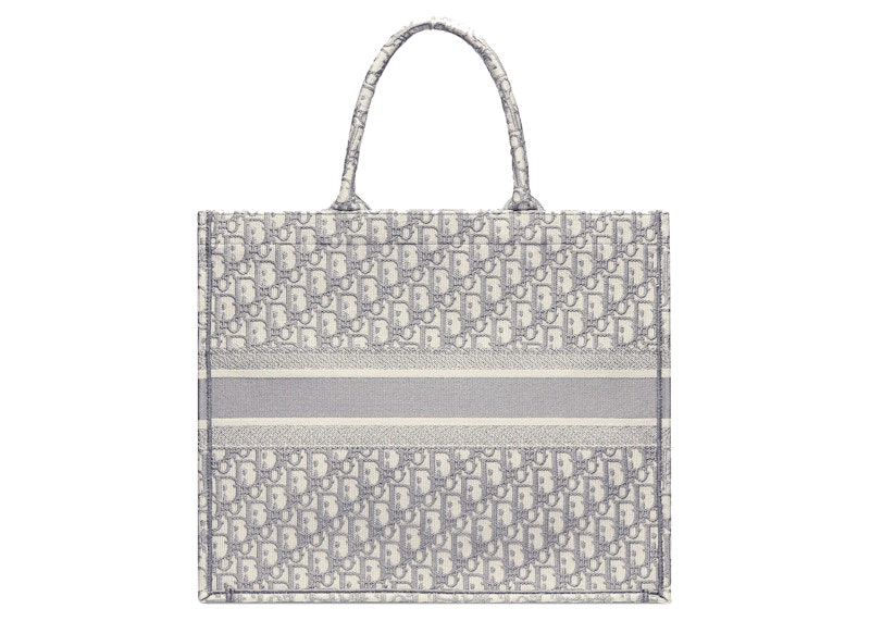 Lookbook Dior Book Tote Bordado Oblique Gris