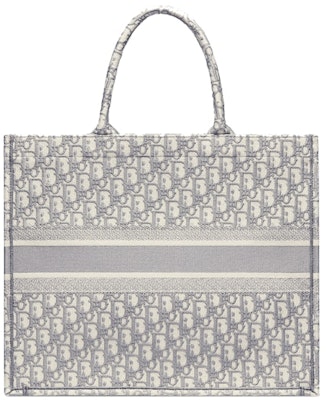 Dior Book Tote Oblique Embroidery Gray Lookbook Dior Book Tote Oblique Embroidery Gray