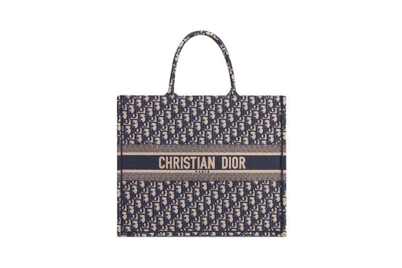 Dior Book Tote Oblique Navy Blue