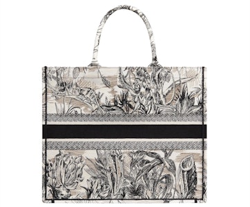 Dior Book Tote Toile de Jouy Carnivora 黑白款 Order Dior Book Tote Toile de Jouy Carnivora 黑白款