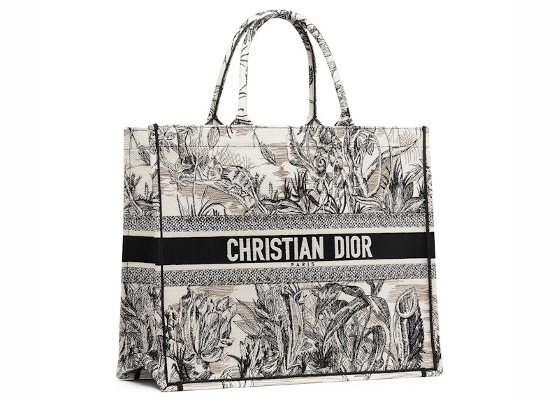 Lookbook Dior Tote Libro Toile de Jouy Carnivora Negro/Blanco
