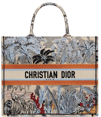 Dior Book Tote Toile de Jouy Tropicalia Denim Blue Multicolor Buy Dior Book Tote Toile de Jouy Tropicalia Denim Blue Multicolor