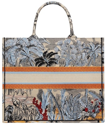 Dior Book Tote Toile de Jouy Tropicalia Denim Blue Multicolor Order Dior Book Tote Toile de Jouy Tropicalia Denim Blue Multicolor