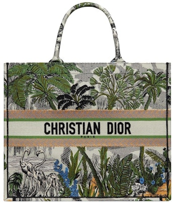 Dior Book Tote Toile de Jouy Tropicalia Leaf Green Multicolor Buy Dior Book Tote Toile de Jouy Tropicalia Leaf Green Multicolor
