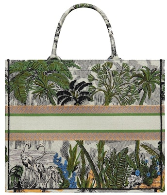 Dior Book Tote Toile de Jouy Tropicalia Leaf Green Multicolor Order Dior Book Tote Toile de Jouy Tropicalia Leaf Green Multicolor