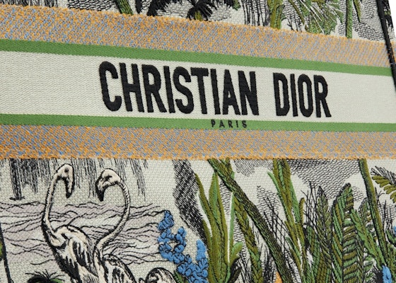 Dior Book Tote Toile de Jouy Tropicalia Leaf Green Multicolor Lookbook Dior Book Tote Toile de Jouy Tropicalia Leaf Green Multicolor
