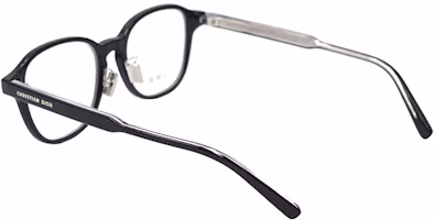 Shop DIOR BOTANICAO 男款黑色圓形光學眼鏡 DIORBOTANICAO-S2F-100051