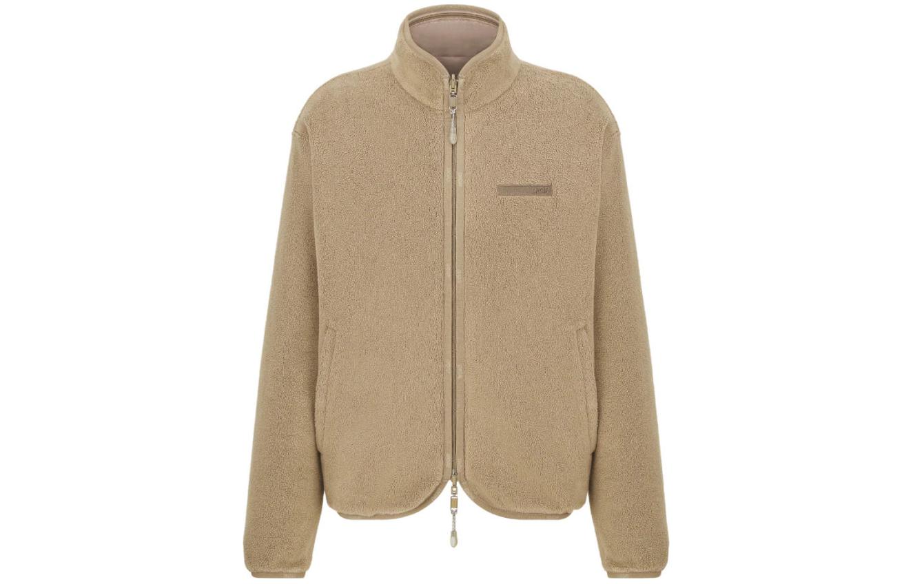 DIOR Brown Reversible Logo Embroidery Long Sleeve Jacket 393J432A0785-C181