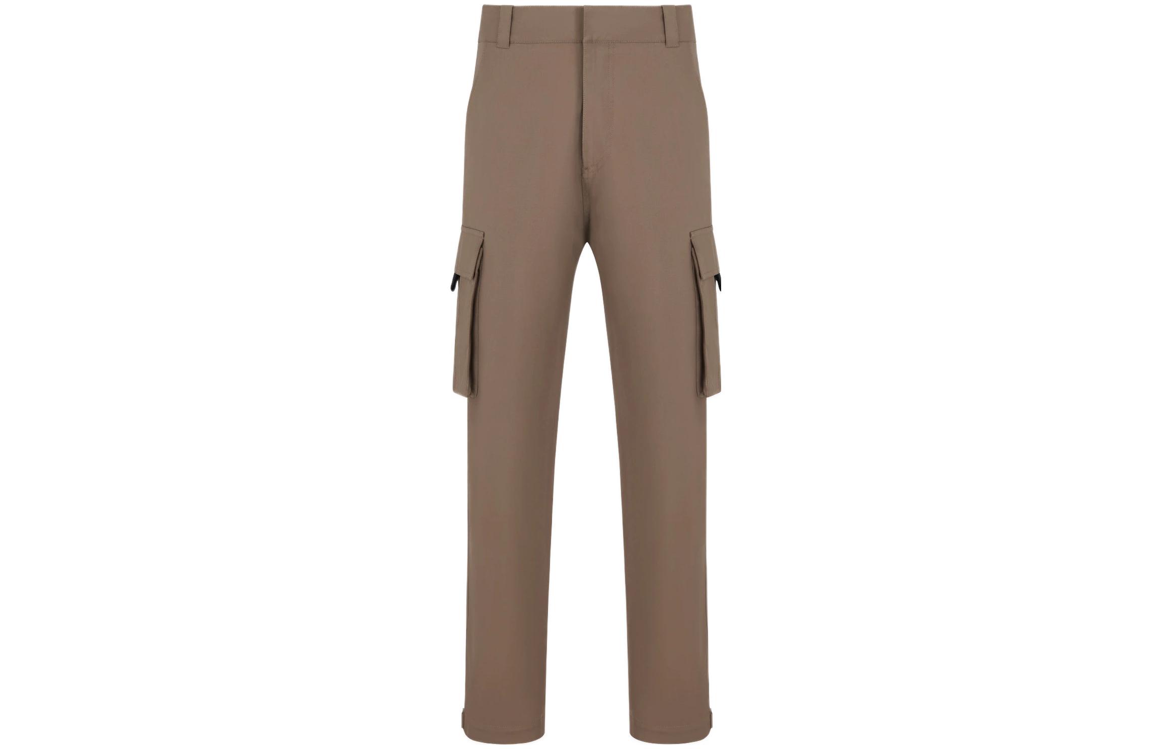 DIOR Brown Straight-Leg Cargo Pants with Twin Pocket Design 013C122C4451-C730