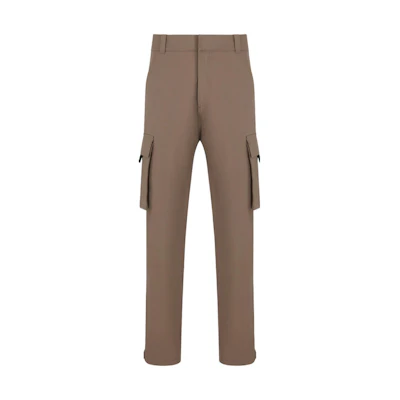 DIOR Brown Straight-Leg Cargo Pants with Twin Pocket Design 013C122C4451-C730