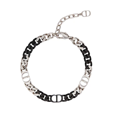 Dior by Birkenstock CD 1947 Bracelet Black/Silver-Finish