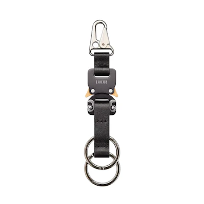 Dior by Birkenstock CD 1947 Key Ring Black Smooth