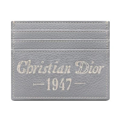 Dior by Birkenstock Christian Dior 1947 Signature (6 Card Slot) Card Holder Dior Gray