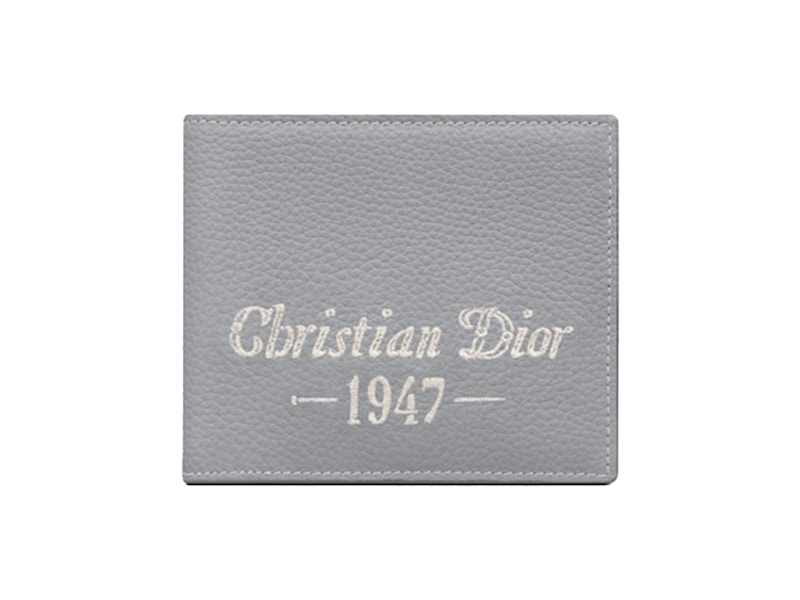 Dior by Birkenstock Christian Dior 1947 Signature (8 Card Slot) Wallet Dior Gray