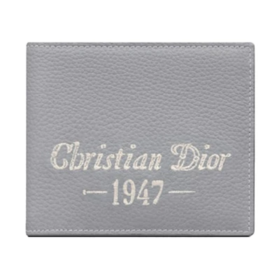 Dior by Birkenstock Christian Dior 1947 Signature (8 Card Slot) Wallet Dior Gray