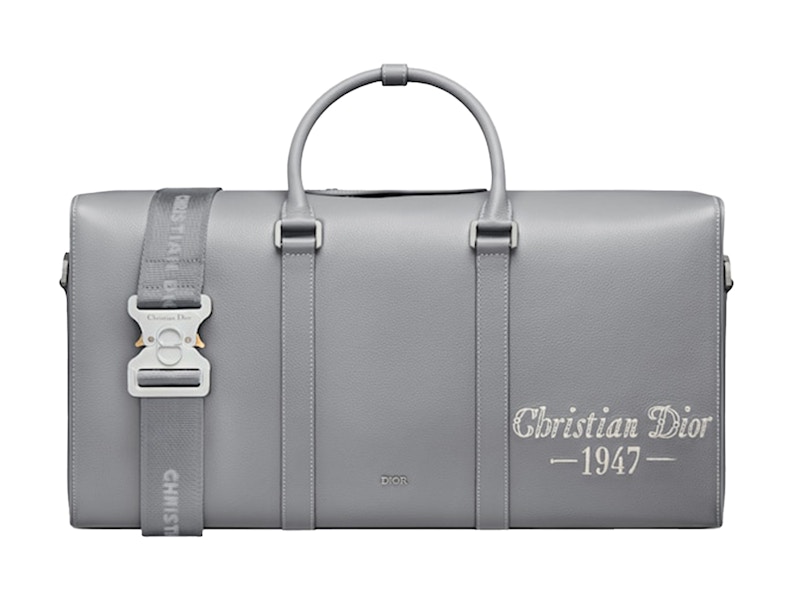 Dior by Birkenstock Christian Dior 1947 Signature Lingot 50 Duffle Bag Dior Gray