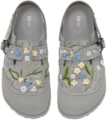 Dior x Birkenstock Tokio 羊毛毡花朵拖鞋 3SA116ZSE_H866 Purchase Dior x Birkenstock Tokio 羊毛毡花朵拖鞋 3SA116ZSE_H866