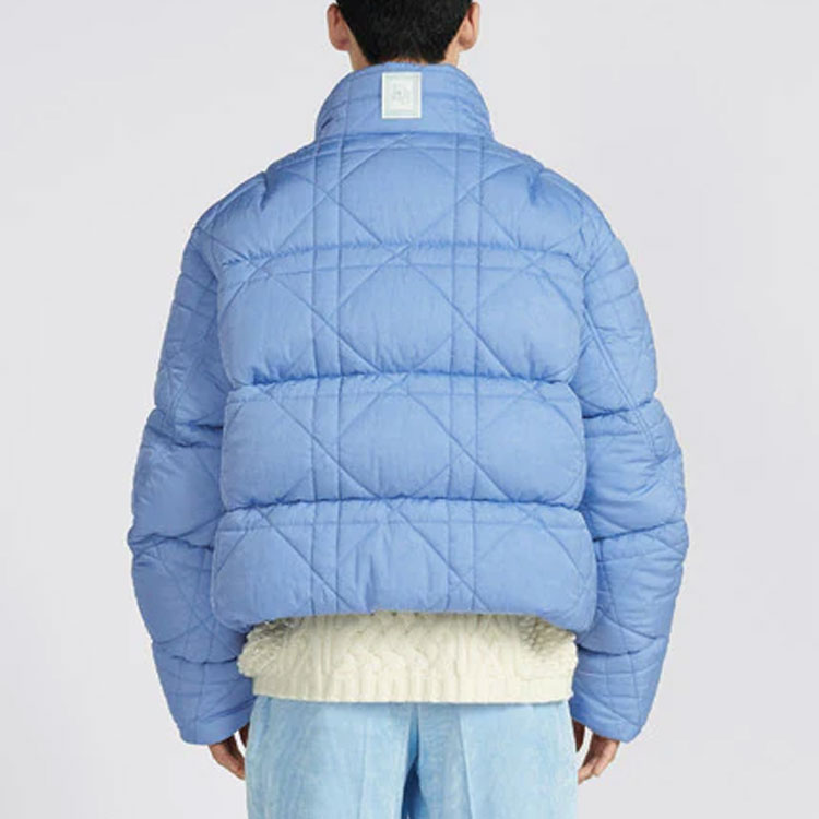 DIOR BY ERL  Blue Plaid Zip-Up High Collar Jacket. 313C418A5704-C585 圖 5