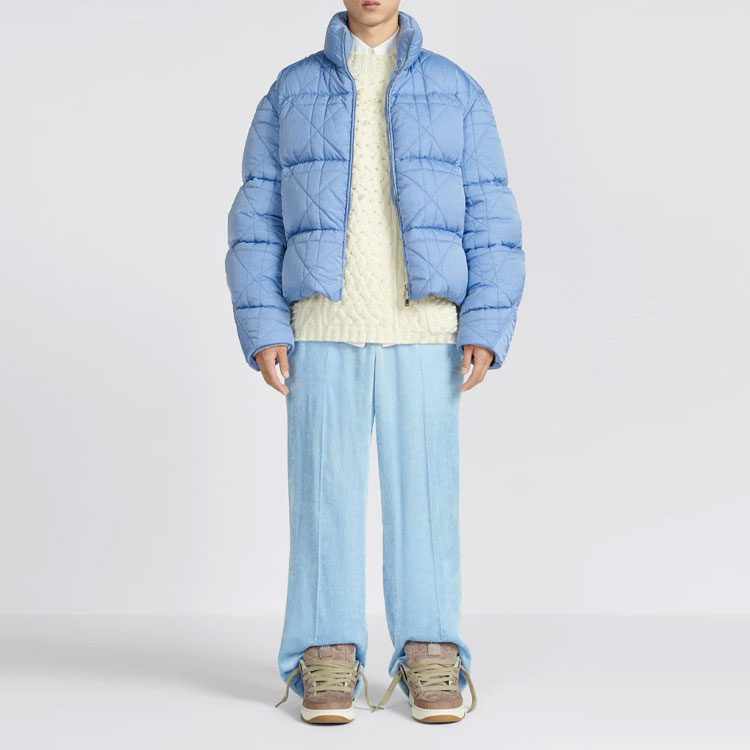 DIOR BY ERL  Blue Plaid Zip-Up High Collar Jacket. 313C418A5704-C585 圖 7