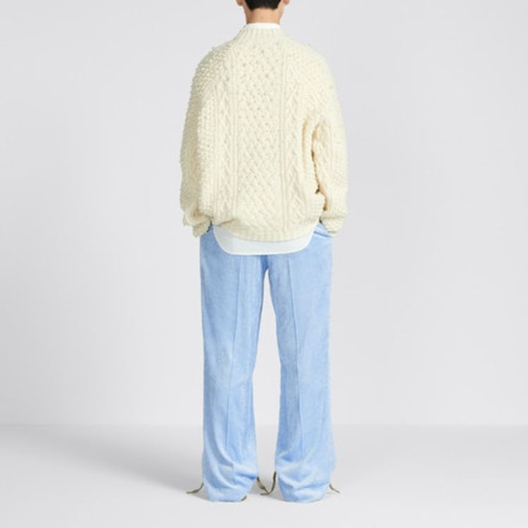 Purchase DIOR By Erl Pantalones Casual Azul de Pana Rectos 313C104A5699-C510